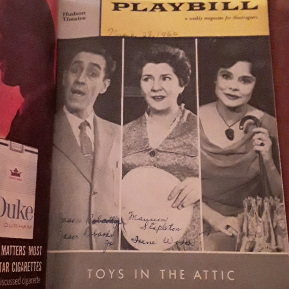 Play Bill Weekly magazines from 1950s forward